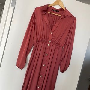 French girl style flowy dress